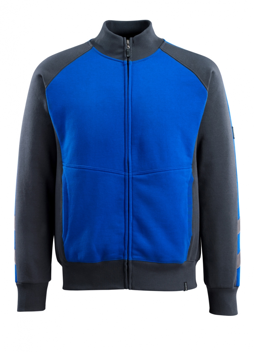 MASCOT-Worker-Shirts, Sweatjacke, Amberg, 340 g/m, kornblau/schwarzblau