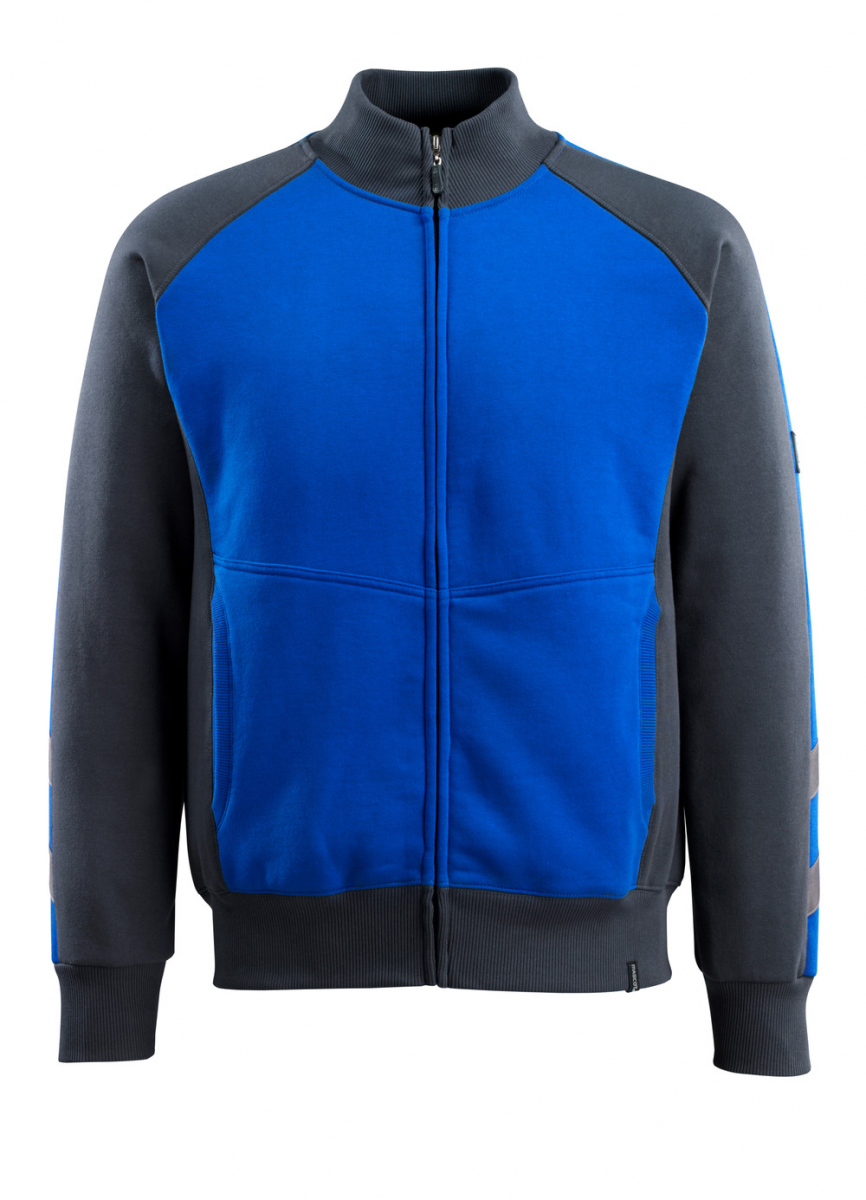 MASCOT-Worker-Shirts, Sweatjacke, Amberg, 340 g/m², kornblau/schwarzblau