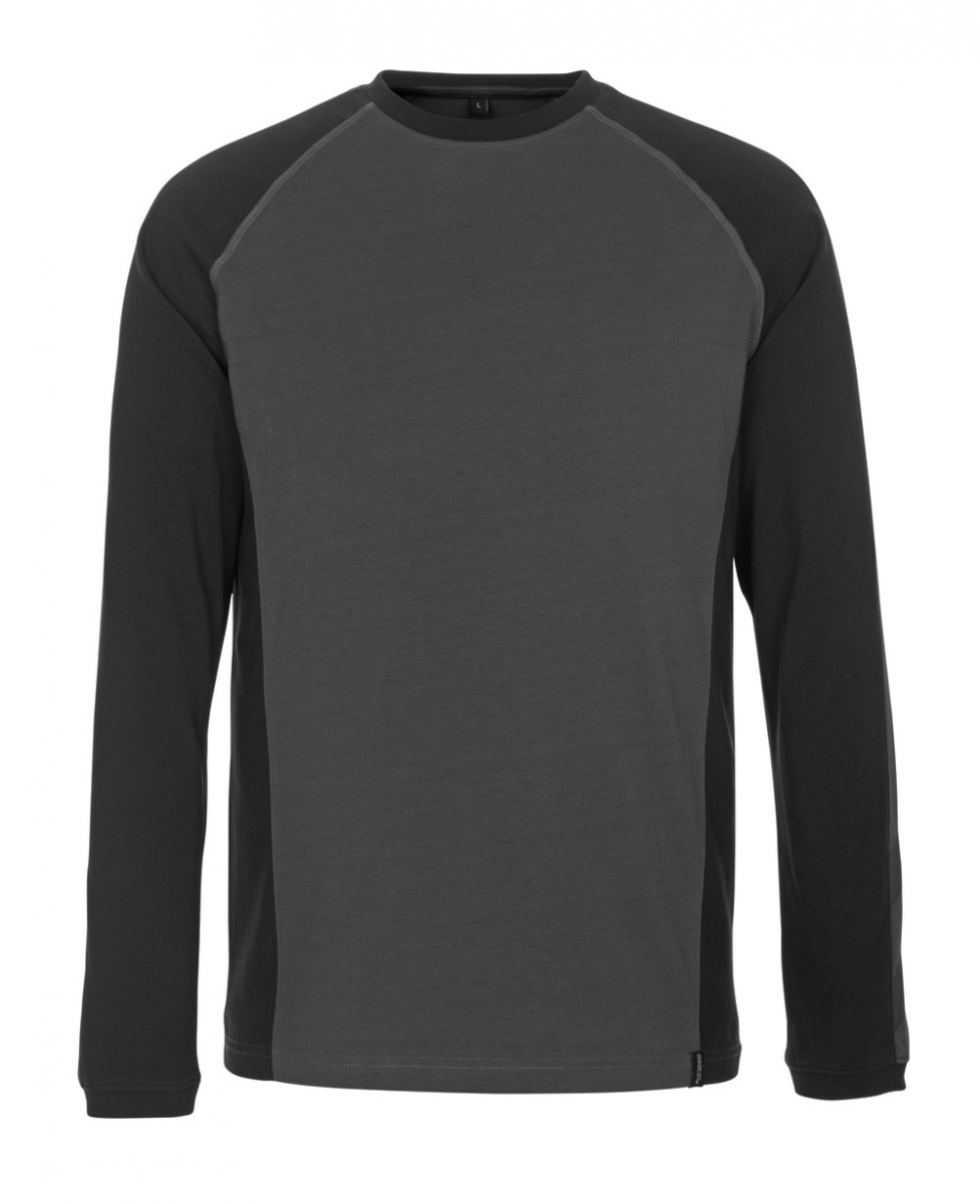 MASCOT-Worker-Shirts, T-Shirt, Bielefeld, 195 g/m, dunkelanthrazit/schwarz