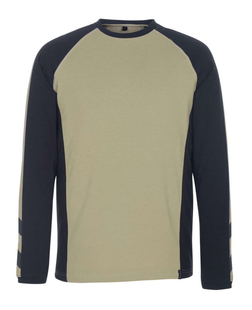 MASCOT-Worker-Shirts, Workwear-T-Shirt, Bielefeld, UNIQUE, 195 g/m², khaki/schwarz