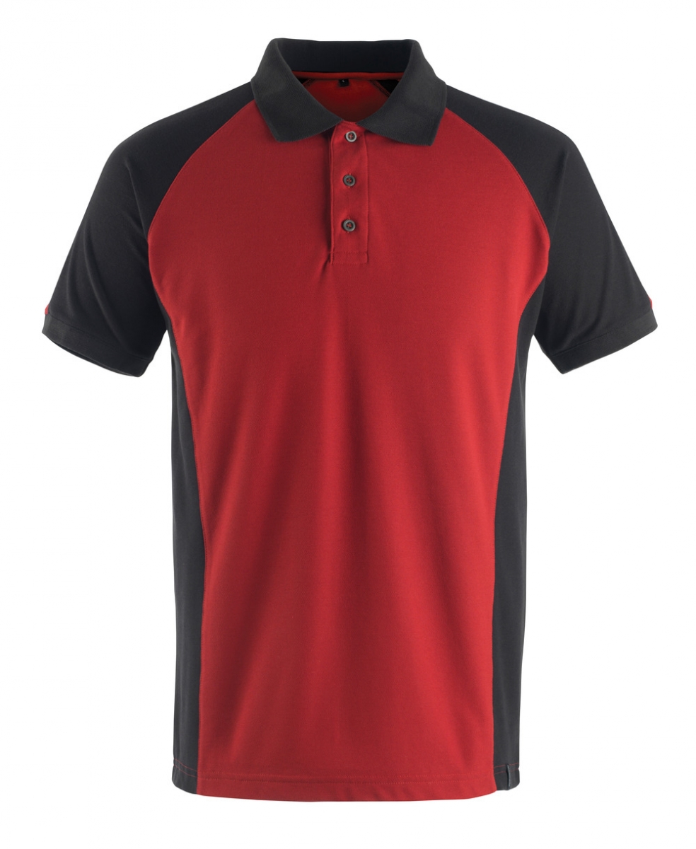 MASCOT-Worker-Shirts, Poloshirt, Bottrop, 180 g/m, rot/schwarz
