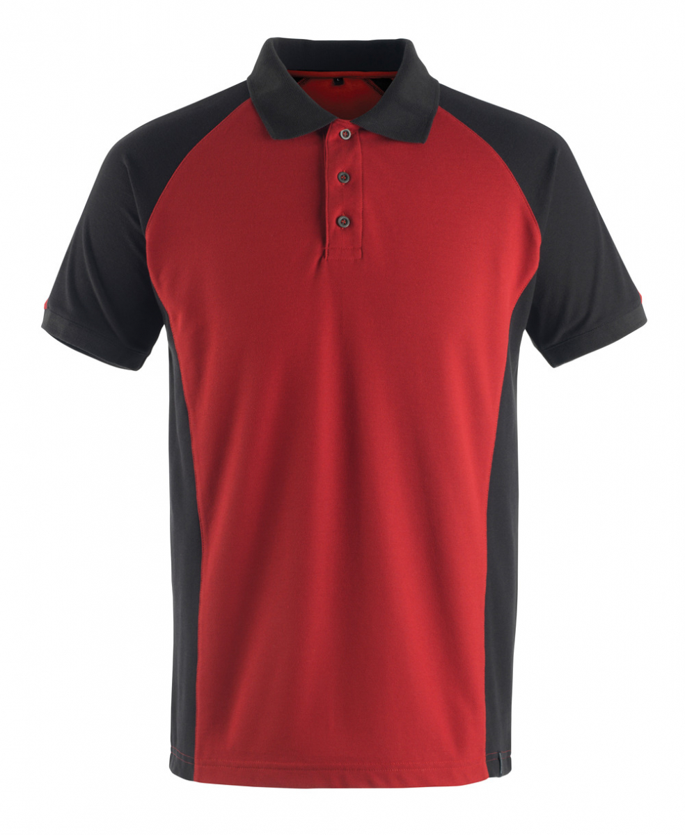 MASCOT-Worker-Shirts, Poloshirt, Bottrop, 180 g/m², rot/schwarz