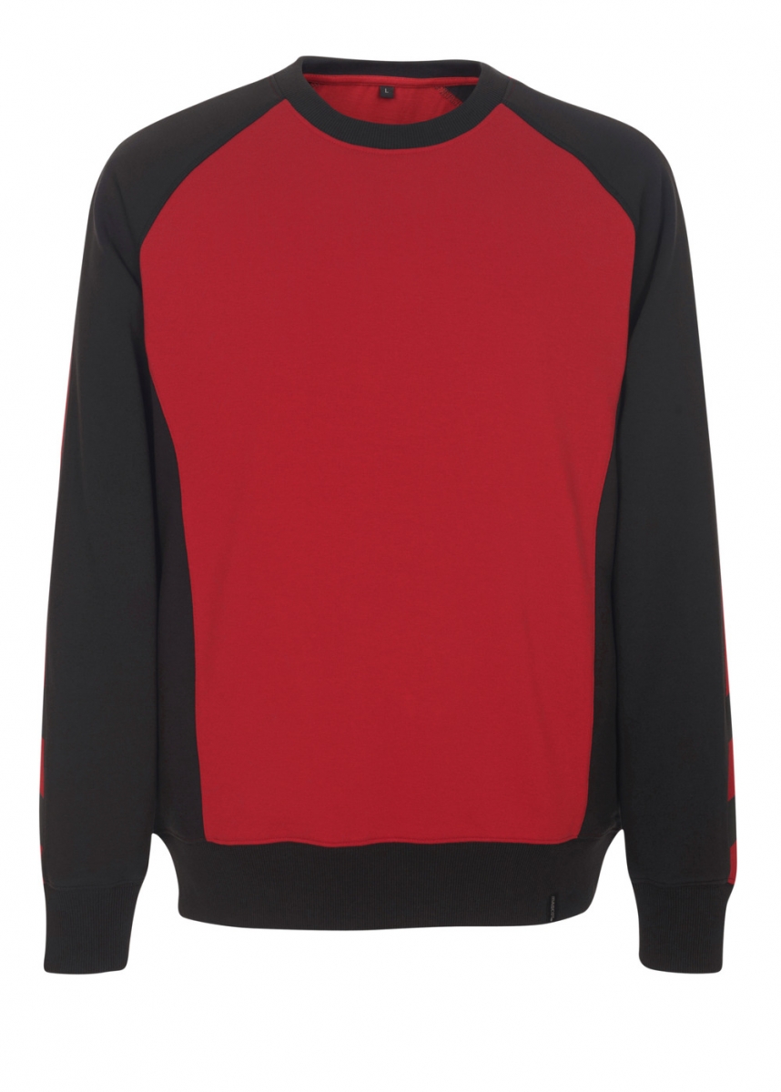 MASCOT-Worker-Shirts, Sweatshirt, Witten, 310 g/m, rot/schwarz