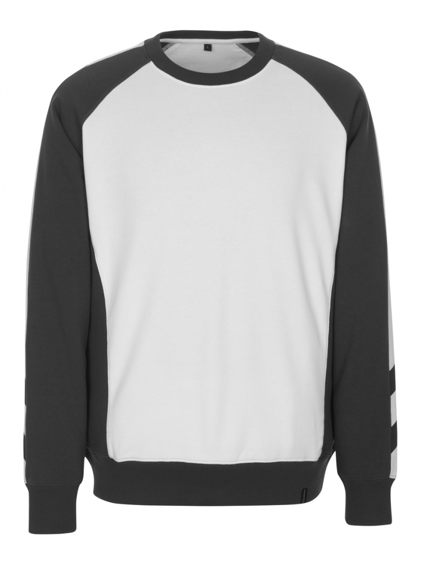 MASCOT-Worker-Shirts, Sweatshirt, Witten, 310 g/m, wei/dunkelanthrazit