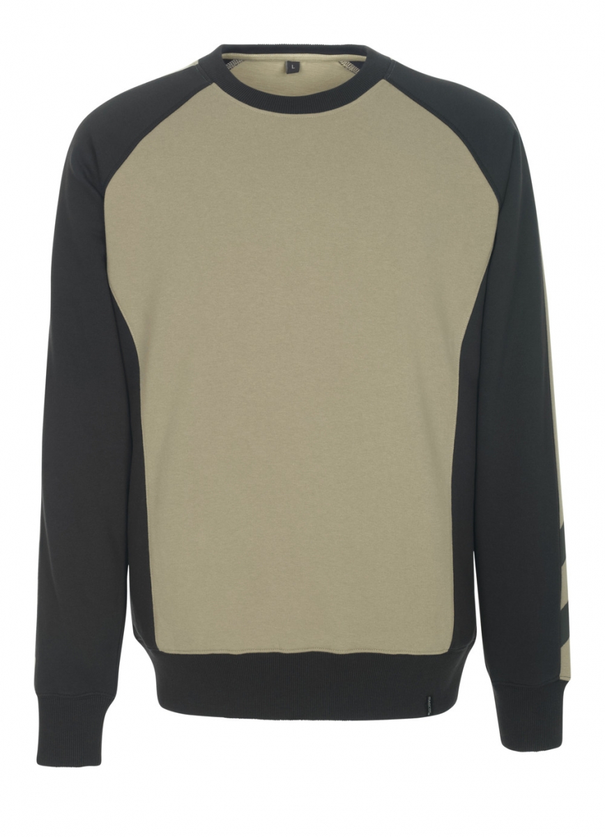 MASCOT-Worker-Shirts, Sweatshirt, Witten, 310 g/m, khaki/schwarz