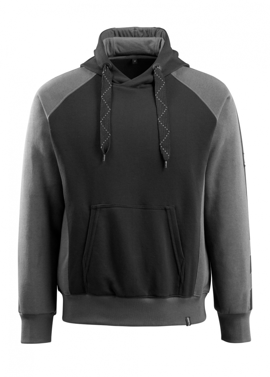 MASCOT-Worker-Shirts, Kapuzensweatshirt, Regensburg, 340 g/m², schwarz/dunkelanthrazit