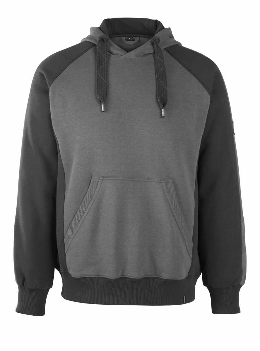 MASCOT-Worker-Shirts, Kapuzensweatshirt, Regensburg, 340 g/m², dunkelanthrazit/schwarz