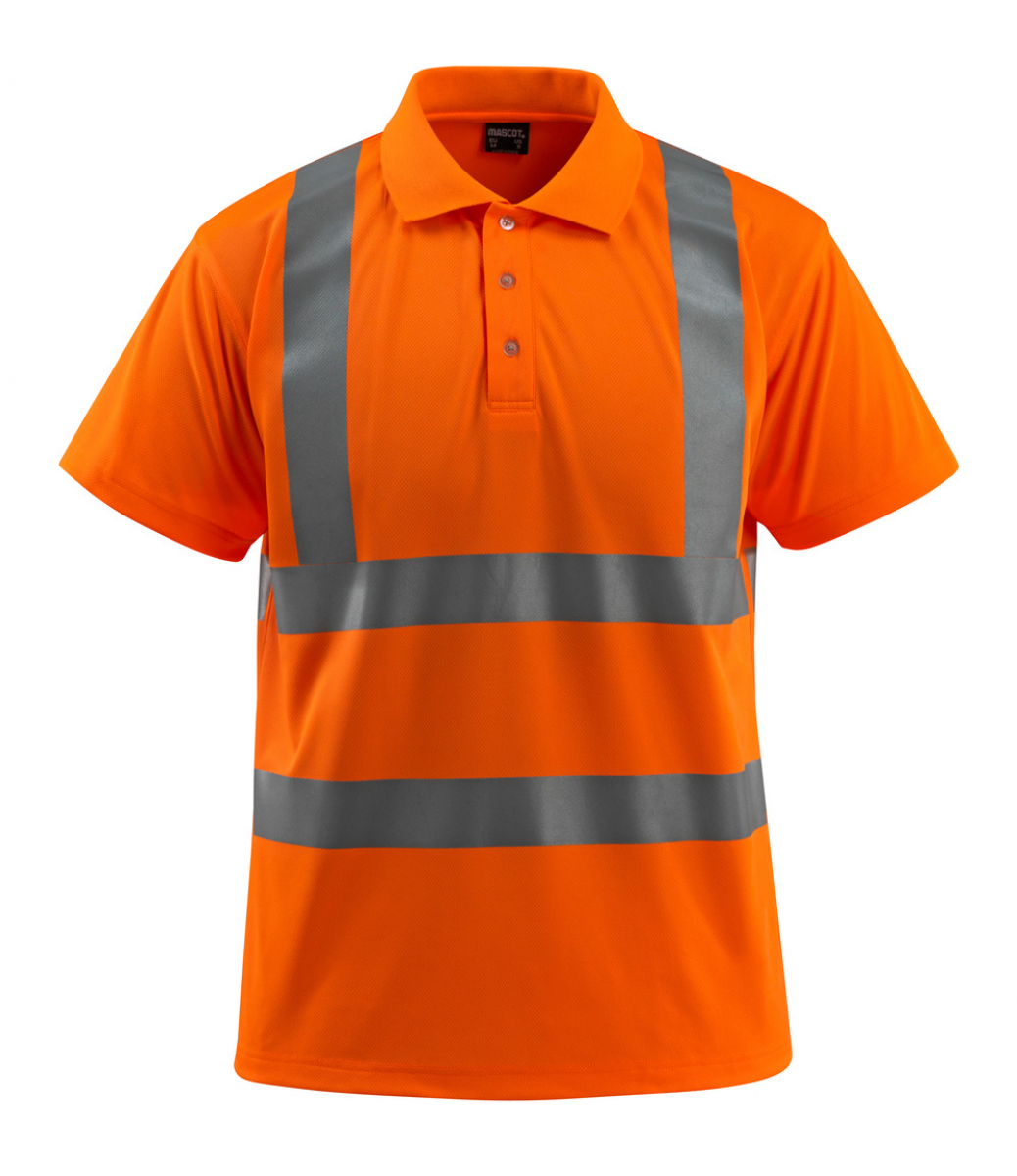 MASCOT-Workwear, Warnschutz-Polo-Shirt, Bowen, 130 g/m², orange
