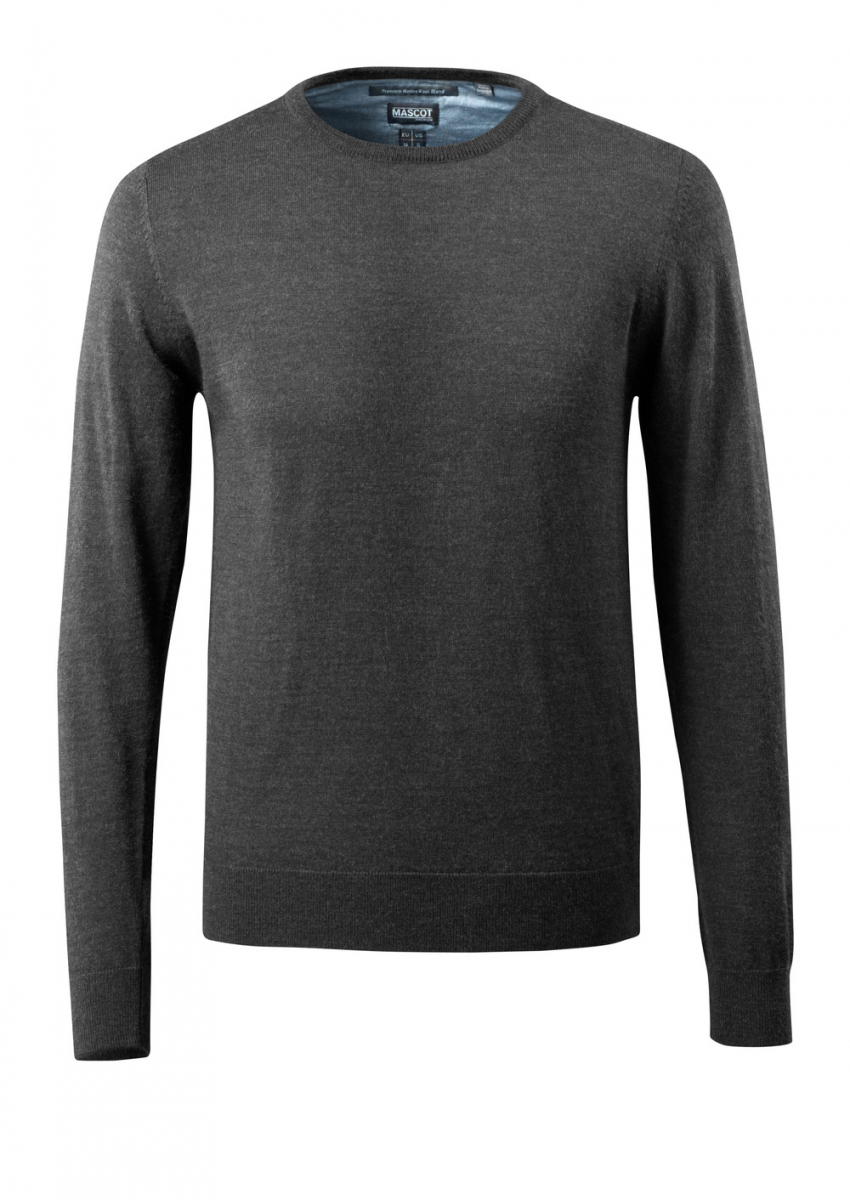 MASCOT-Workwear, Kälteschutz, Strickpullover, 240 g/m², dunkelanthrazit/hellgrau-meliert