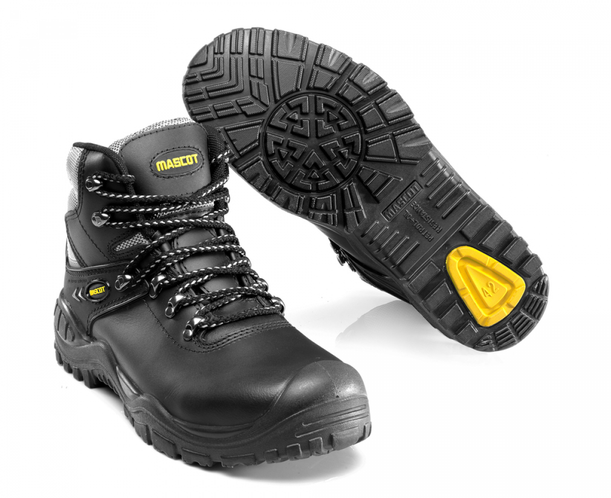 MASCOT-Sicherheitsschnürstiefel S3, Elbrus, FOOTWEAR, schwarz/gelb