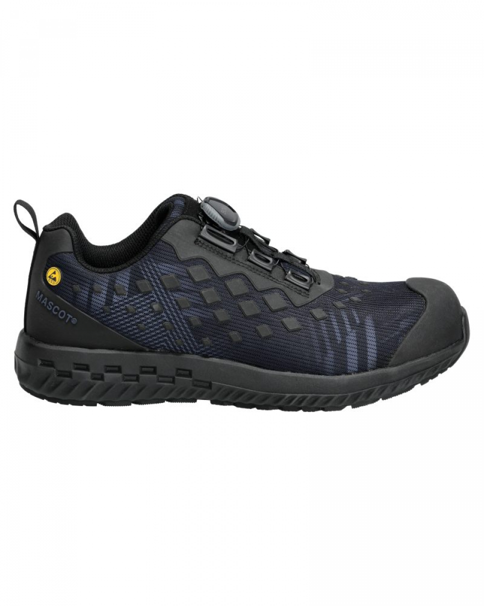 MASCOT- S1PL- Sicherheitsschuhe, BOA Fit System, FOOTWEAR CUSTOMIZED, steinblau/ schwarz