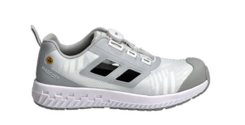 Sicherheitssandale S1PL, BOA® Fit System, Weiß/Hellgraumeliert