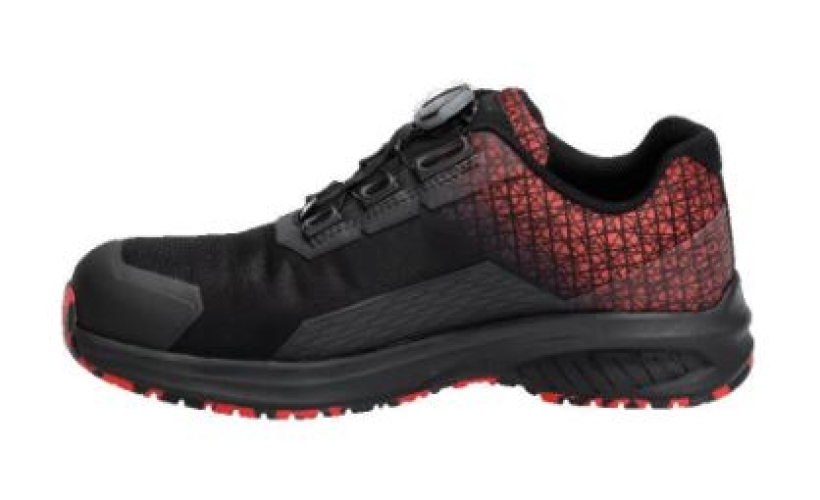 Sicherheitsschuhe S3S,BOA® Fit System, Schwarz/Rot