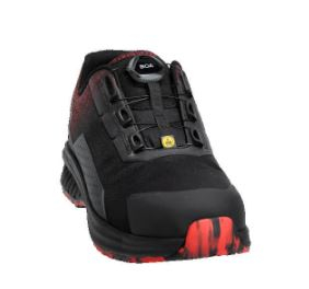 Sicherheitsschuhe S3S,BOA® Fit System, Schwarz/Rot