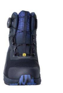 Sicherheitsstiefel S3S, BOA® Fit System, Schwarzblau/Azurblau