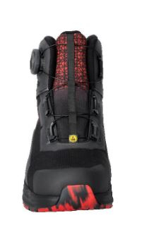 Sicherheitsstiefel S3S, BOA® Fit System, Schwarz/Rot