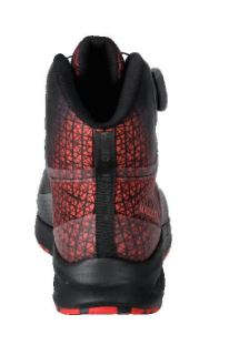 Sicherheitsstiefel S3S, BOA® Fit System, Schwarz/Rot