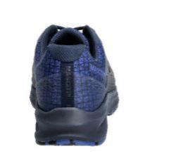 Sicherheitssandale S1PS, Schnürsenkel, Schwarzblau/Azurblau