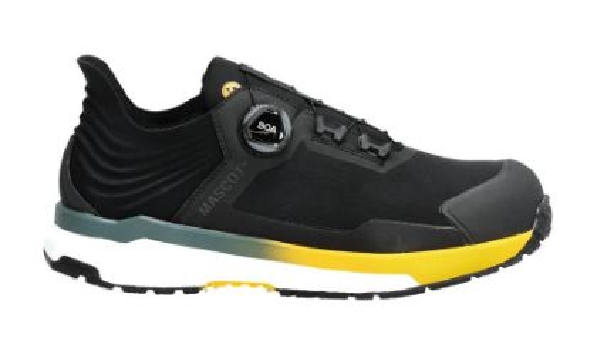 Sicherheitsschuhe S3S,BOA® Fit System, Schwarz/Gelb