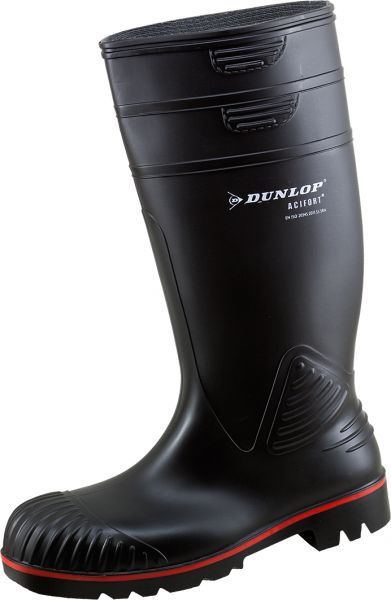 DUNLOP-Footwear, S5-PVC-Arbeits-Sicherheits-Gummi-Stiefel, ACIFORT, (45510), schwarz