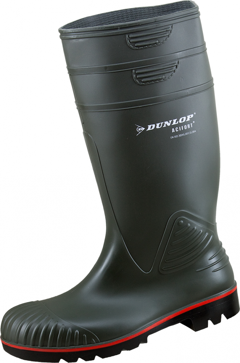 DUNLOP-Footwear, S5-PVC-Arbeits-Sicherheits-Gummi-Stiefel, ACIFORT, (45514), grün