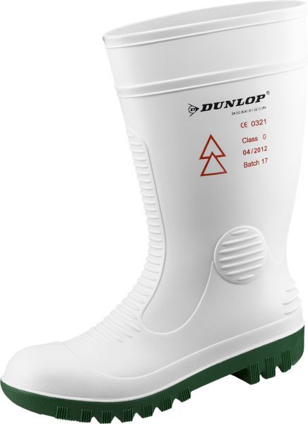 DUNLOP-Footwear, SB-PVC-Arbeits-Sicherheits-Gummi-Stiefel, ACIFORT Safety HV, (1956), wei