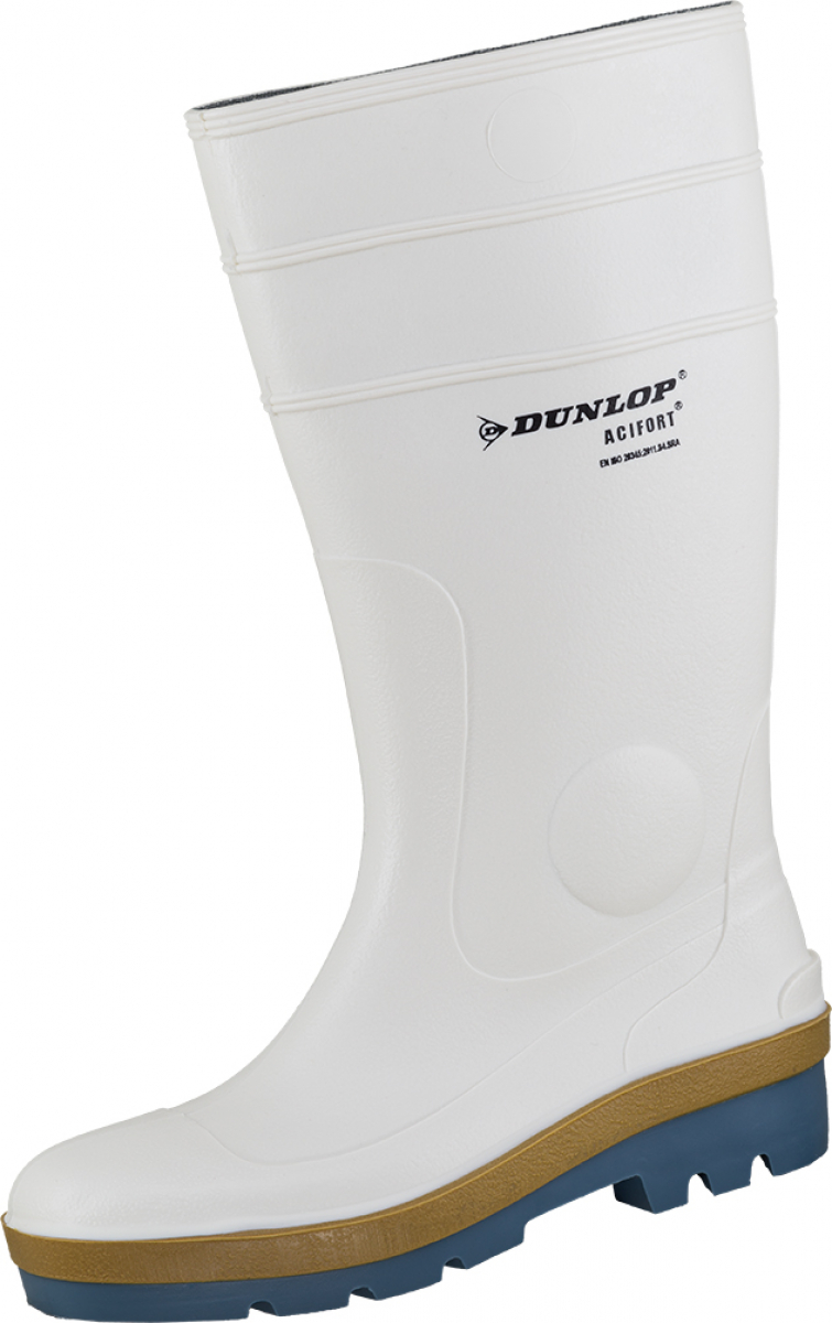 DUNLOP-Footwear, S4-PVC-Arbeits-Sicherheits-Gummi-Stiefel, ACIFORT Tricolour Safety, (41505), weiß