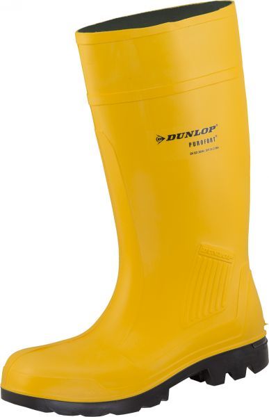 DUNLOP-Footwear, S5-PU-Arbeits-Sicherheits-Gummi-Stiefel, Purofort, (45505), gelb