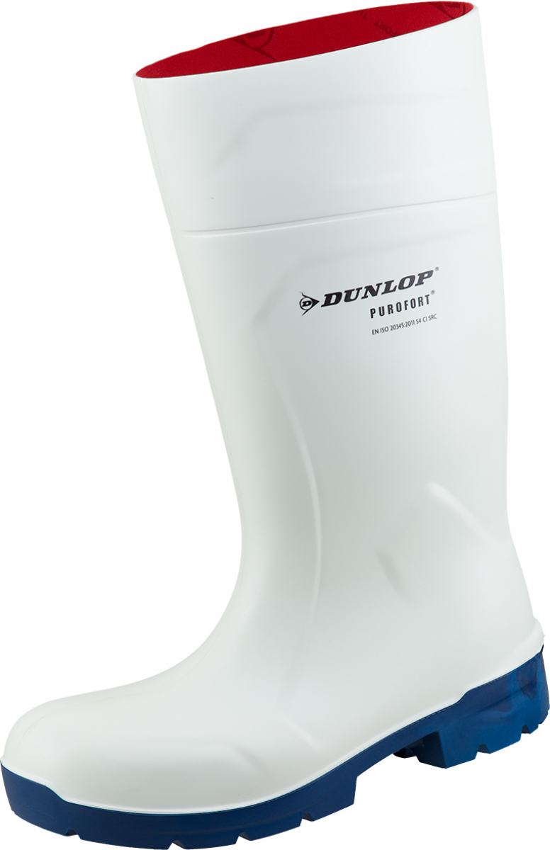 DUNLOP-Footwear, S4-PU-Arbeits-Sicherheits-Gummi-Stiefel, Purofort MultiGrip Safety, (44502), weiß