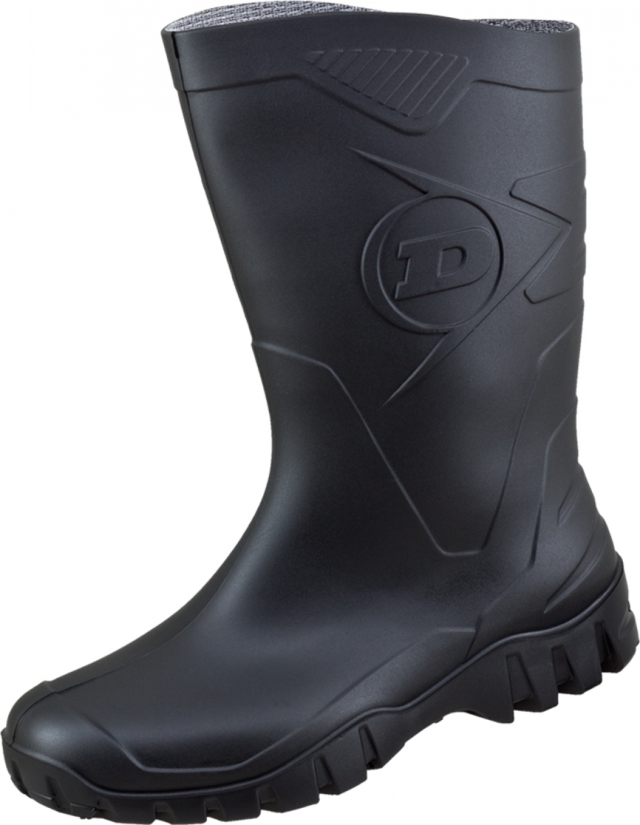 DUNLOP-Footwear, PVC-Arbeits-Gummi-Stiefel, DEE, o. Kappe, (1819), schwarz