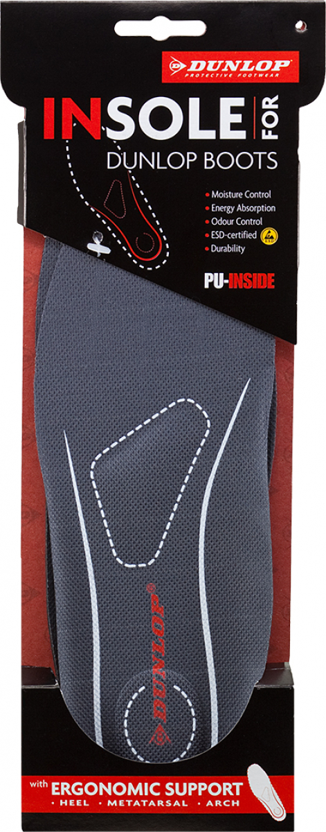 DUNLOP-Footwear, PU-Fußbett `Premium`, (71813), grau