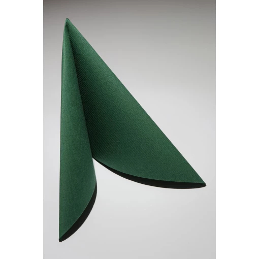 AIRLAID-SERVIETTEN, dunkelgrün, 1/4 Faltung, Karton á 20x50 Stück