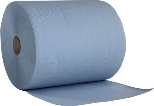 WIPEX PUTZPAPIER ROLLE, BLUE TECH, blau, 3-lagig, 2 Rollen á 500 Tücher