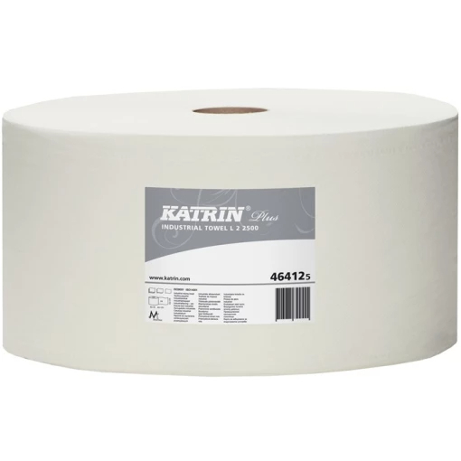 KATRIN-PAPIERPUTZROLLE Plus L2 2500, weiss, 2-lagig, 2x18,5 g, 1 Rolle á 2.500 Tücher