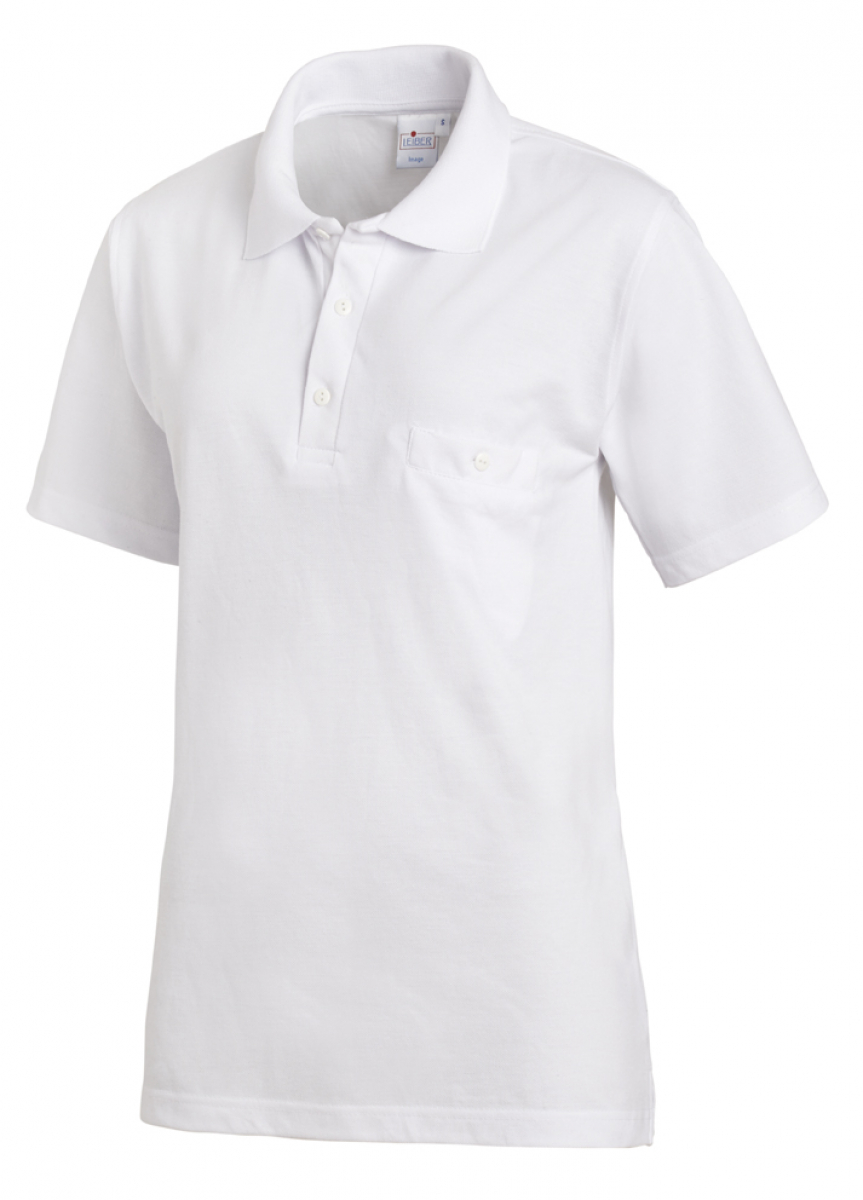 LEIBER-Worker-Shirts, Polo-Shirt weiß