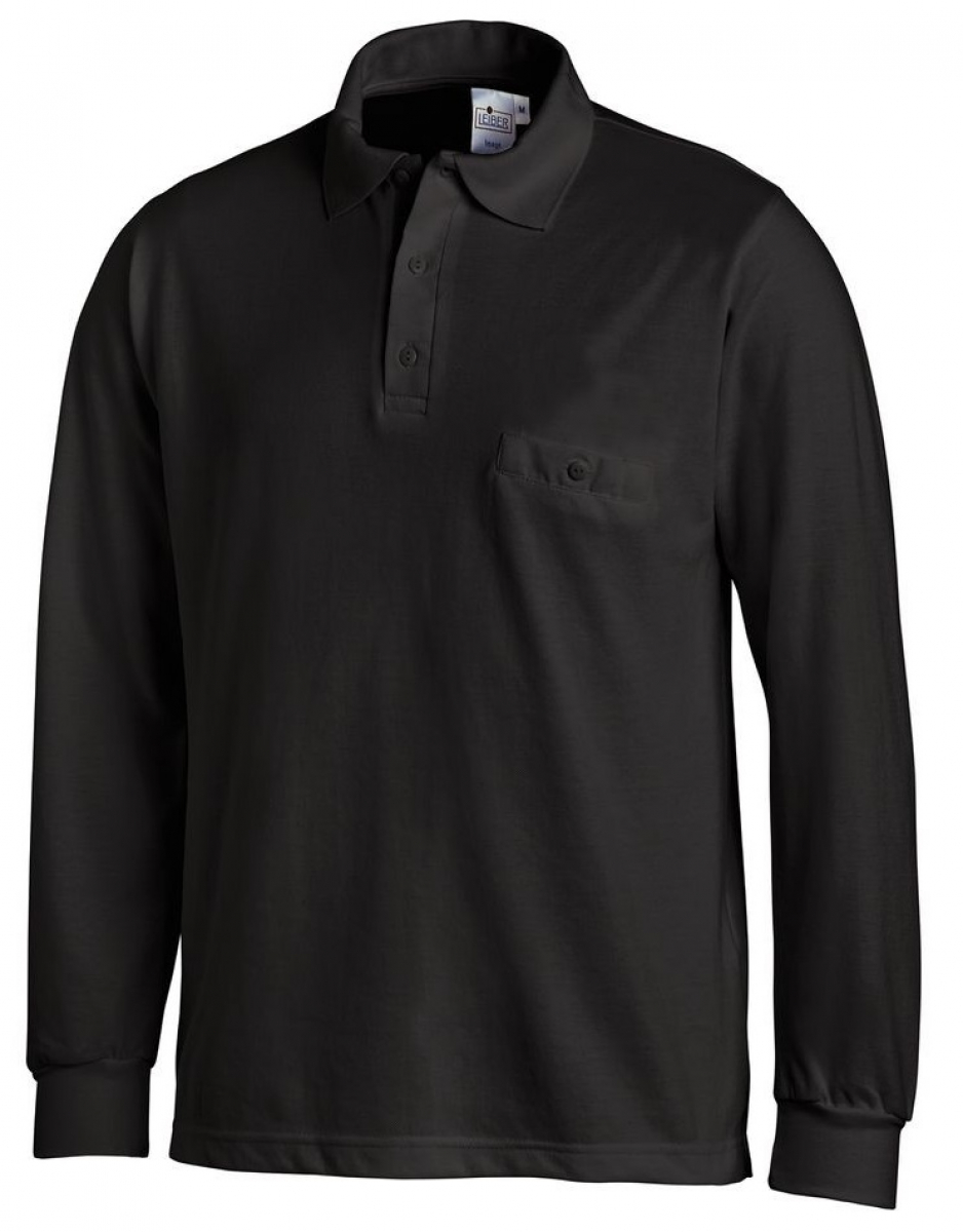 LEIBER-Worker-Shirts, Polo-Shirt 1/1 Arm schwarz