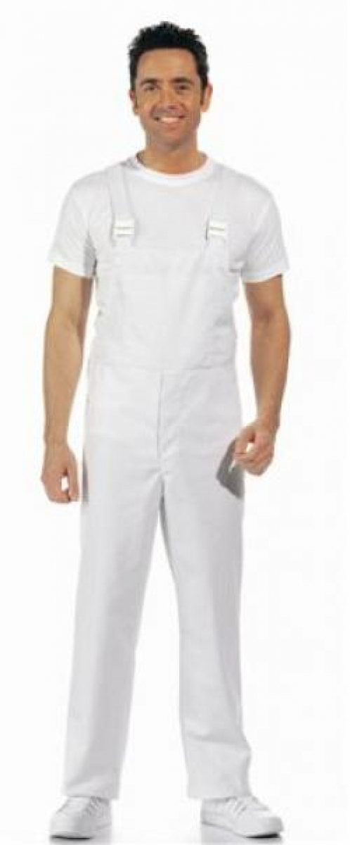 LEIBER-Workwear, Hygiene, Food-Arbeits-Berufs-Latzhose, MG245, HACCP-Hygiene-Bekleidung, weiß