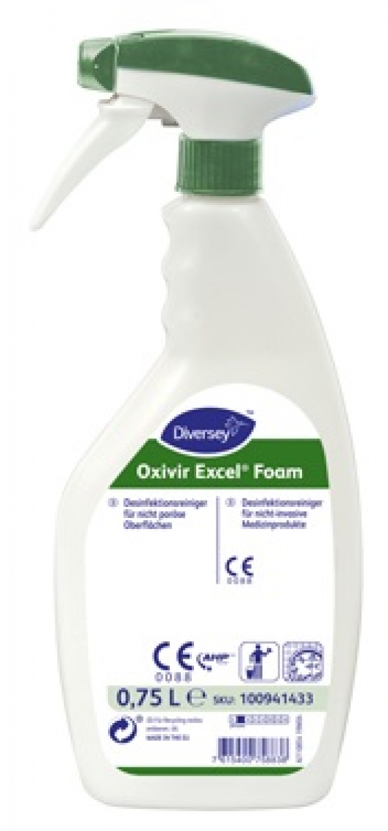 Diversey-Hygiene, OXIVIR EXCEL FOAM, Desinfektionsreiniger 0,75 Liter