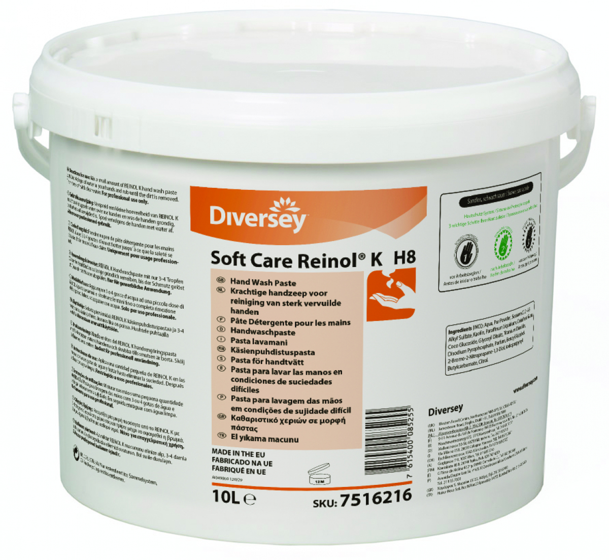 Diversey-Hygiene, Handwaschpaste, SOFT-CARE, 10 ltr.