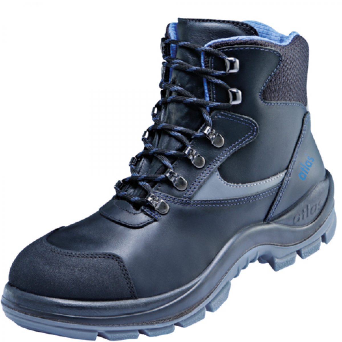 Atlas-Footwear, S3 Arbeits-Berufs-Sicherheits-Schuhe, Hochschuhe, ERGO-MED DUO 737, schwarz