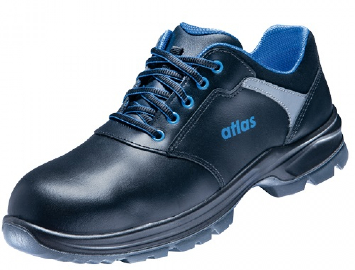 ATLAS-S2-Sicherheitshalbschuhe, TX 48, Weite 12, schwarz/blau