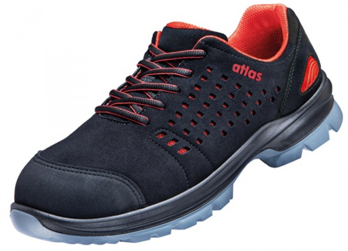 ATLAS-S1-Sicherheitshalbschuhe, SL 30 red, ESD, schwarz/rot