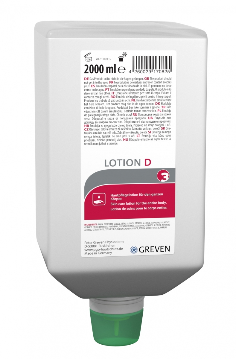 GREVEN-Hygiene, SPEZIALLOTION, ` D `, 2000 ml Flasche