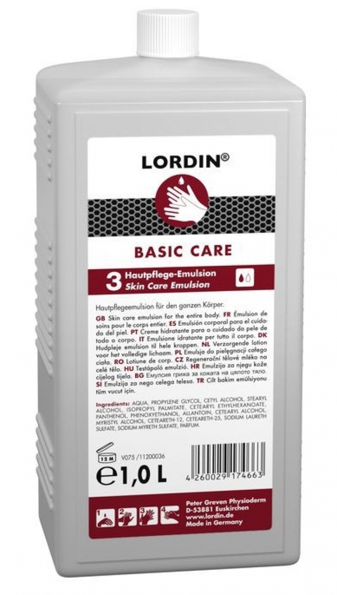 GREVEN-Hygiene, Hautpflege-Lotion, Lordin Basic Care`, 1000 ml Hartflasche