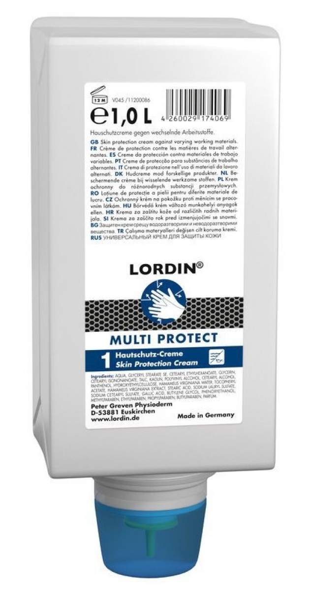 GREVEN-Hygiene, Hautschutz-Lotion, Lordin Multi Protect`, 1000 ml Varioflasche