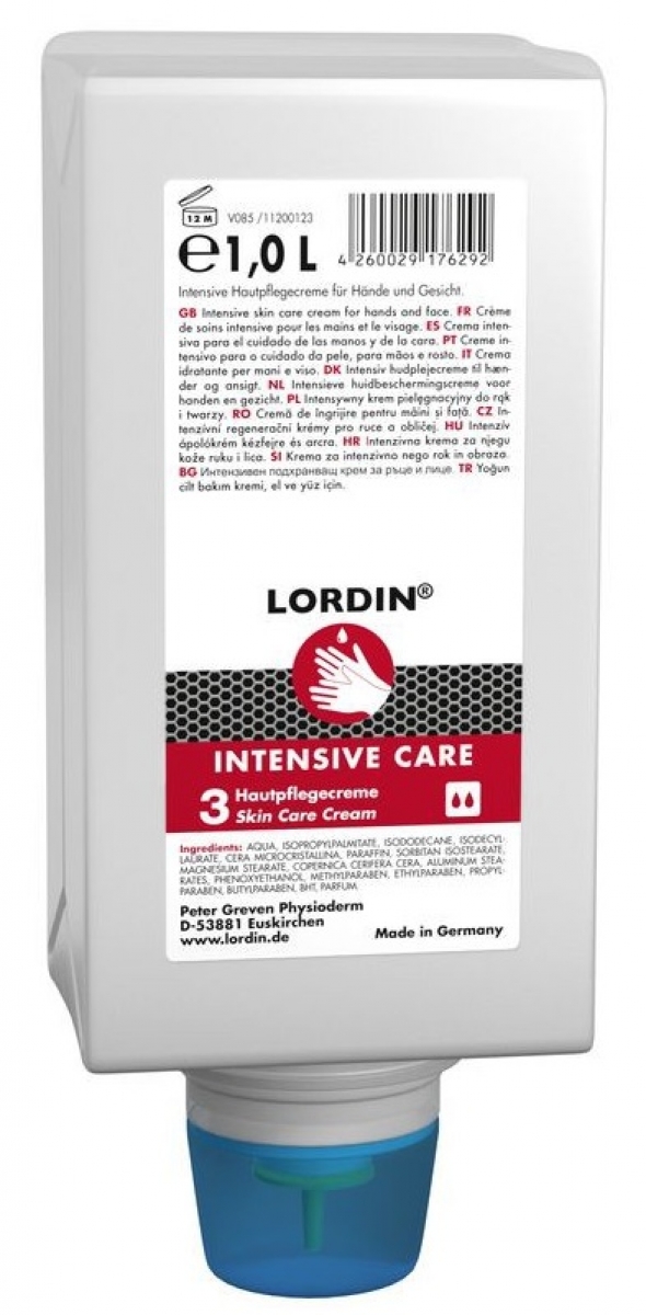 GREVEN-Hygiene, Hautpflege-Lotion, Lordin Intensive Care`, 1000 ml Varioflasche