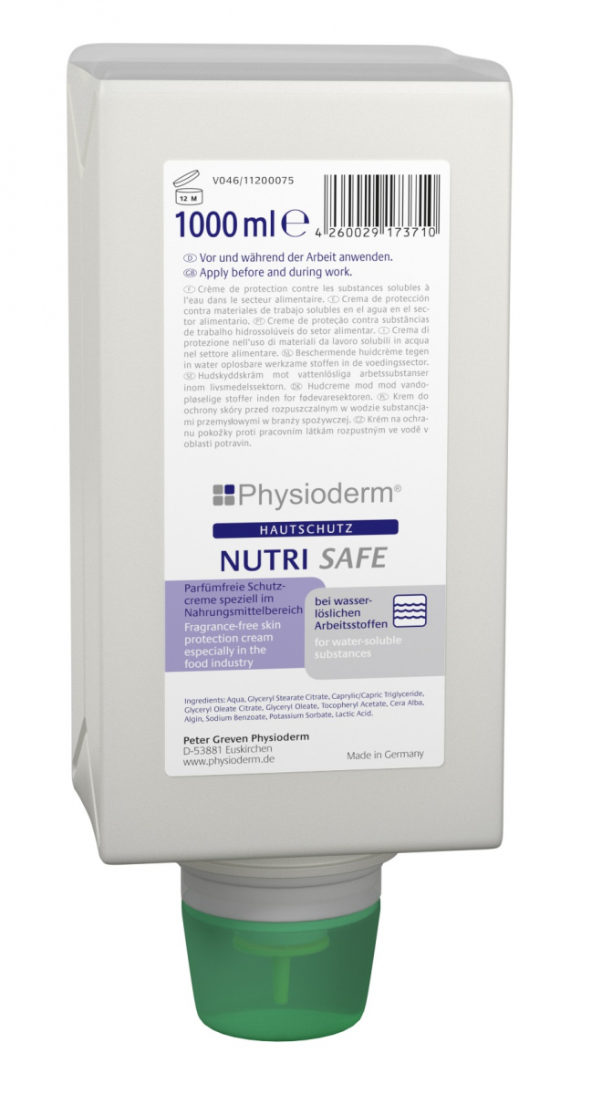 GREVEN-Hygiene, Hautschutz-Lotion, Nutri Safe`, 1000 ml Faltflasche