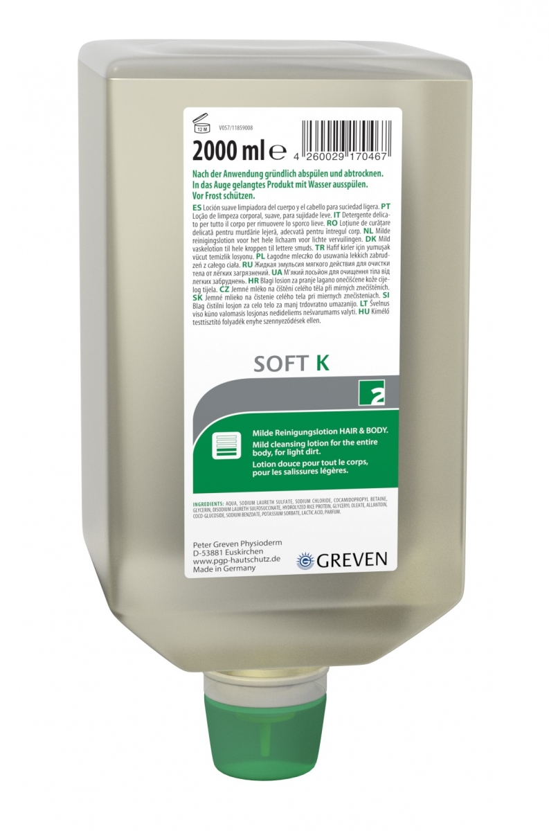 GREVEN-Hygiene, REINIGUNGSLOTION, `Ivraxo soft K`, 2000 ml Varioflasche