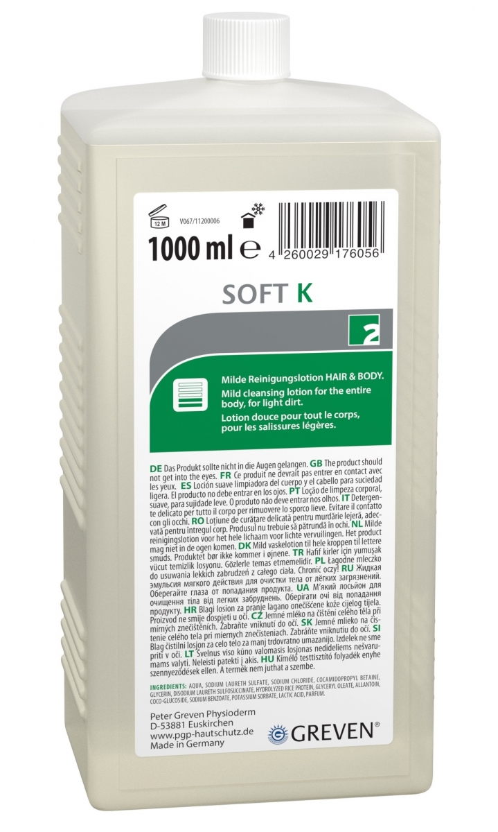 GREVEN-Hygiene, REINIGUNGSLOTION, `Ivraxo soft K`, 1000 ml Flasche