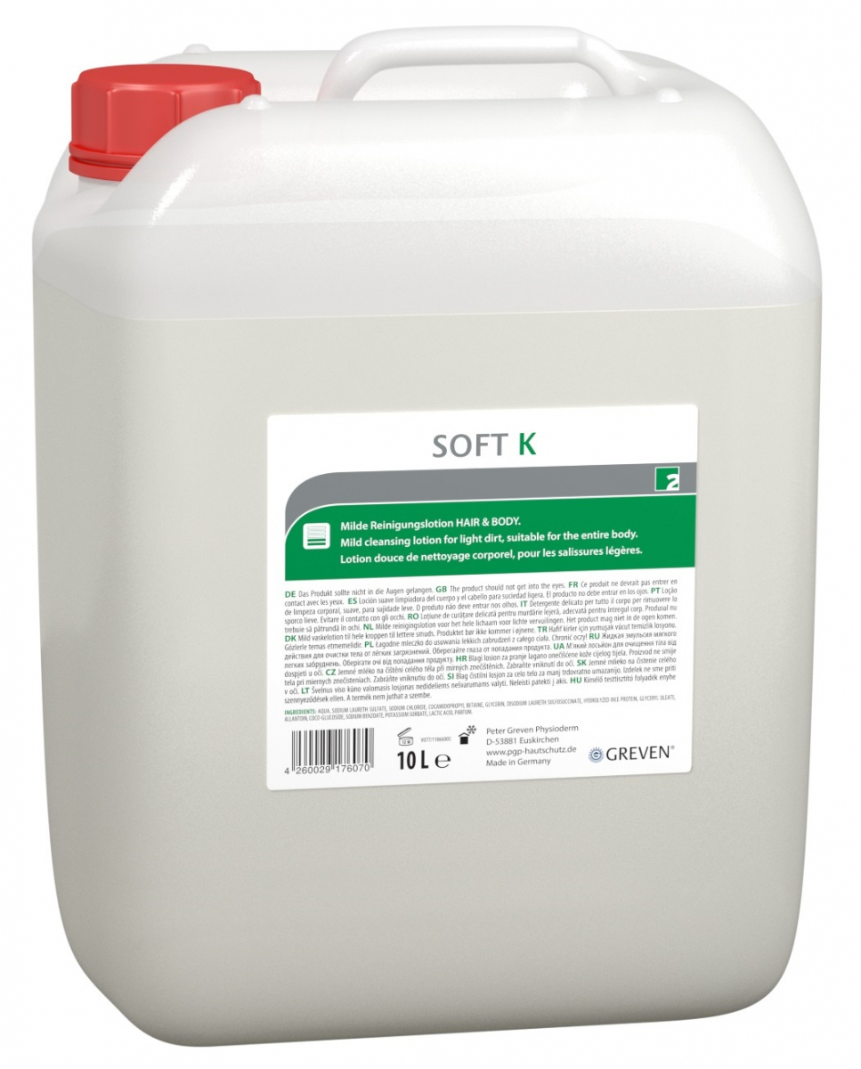 GREVEN-Hygiene, REINIGUNGSLOTION, `Ivraxo soft K`, 10 L Kanister